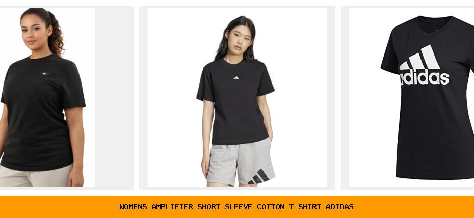 women's amplifier short sleeve cotton t-shirt adidas